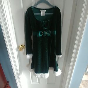 Bonnie Jean, Green Sparkly Occasion Dress